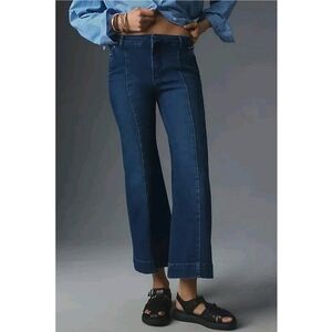 🆕️ Anthropologie Pilcro Seamed Cropped Straight Leg Jeans Size 27 Baddie